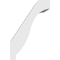 Ekena Millwork 5-in. W x 8-in. D x 12-in. H Baker Architectural Grade PVC Knee Brace BRCP05X08X12BKR - alternate 6